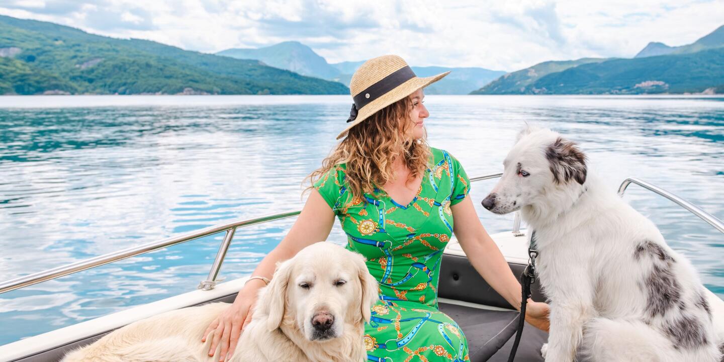 Kampeervakantie met mijn hond aan het meer van Serre-Ponçon